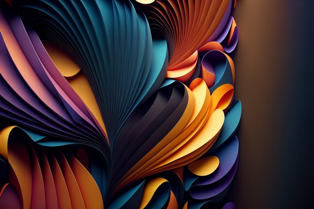 Ilustração abstrata colorida gerada por inteligência artificial, representando o Nano Banana Pro do Google